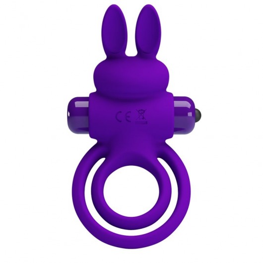 Фиолетовое эрекционное кольцо с вибростимуляцией клитора Vibrant Penis Ring III - Baile - в Симферополе купить с доставкой
