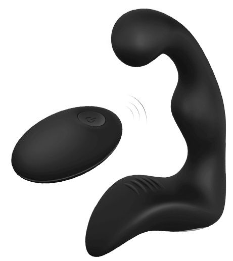 Черный вибромассажер простаты REMOTE BOOTY PLEASER - Dream Toys - в Симферополе купить с доставкой