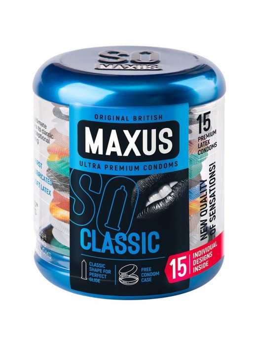 Классические презервативы в металлическом кейсе MAXUS Classic - 15 шт. - Maxus - купить с доставкой в Симферополе