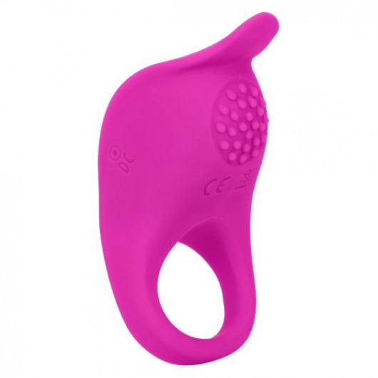 Ярко-розовое эрекционное виброкольцо Silicone Rechargeable Teasing Enhancer - California Exotic Novelties - в Симферополе купить с доставкой