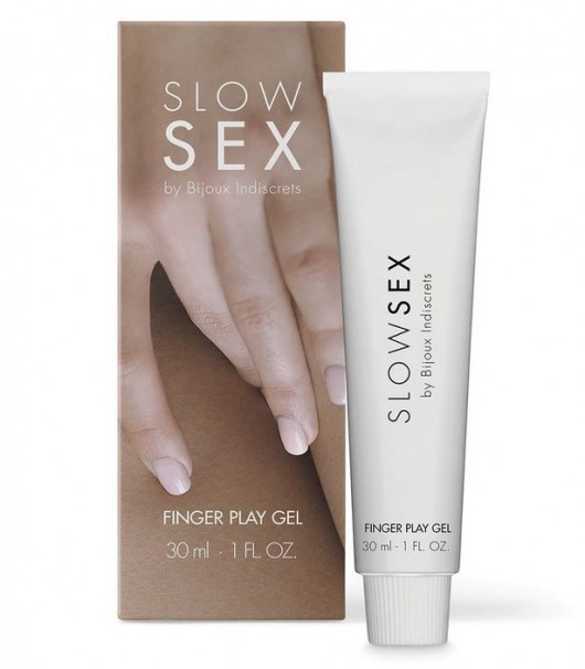 Гель для мастурбации с ароматом кокоса Slow Sex Finger Play Gel - 30 мл. - Bijoux Indiscrets - купить с доставкой в Симферополе