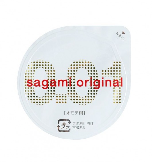 Супертонкий презерватив Sagami Original 0.01 - 1 шт. - Sagami - купить с доставкой в Симферополе