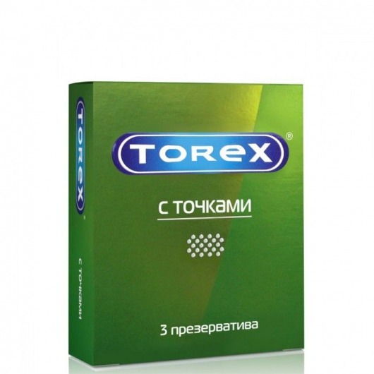 Текстурированные презервативы Torex  С точками  - 3 шт. - Torex - купить с доставкой в Симферополе