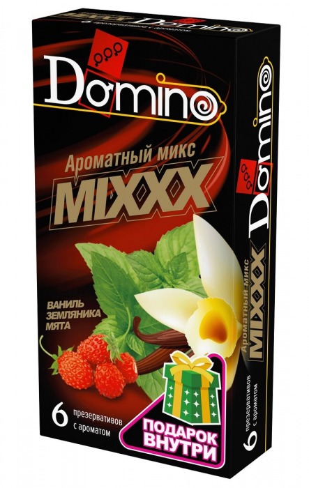 Ароматизированные презервативы DOMINO  Ароматный микс  - 6 шт. - Domino - купить с доставкой в Симферополе