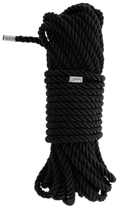 Черная веревка для бондажа BONDAGE ROPE - 10 м. - Dream Toys - купить с доставкой в Симферополе