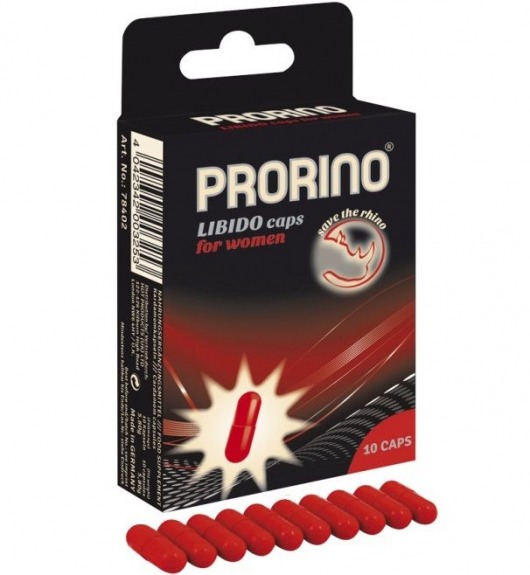 БАД для женщин ero black line PRORINO Libido Caps - 10 капсул - Ero - купить с доставкой в Симферополе