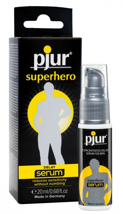 Сыворотка-пролонгатор pjur SUPERHERO Delay Serum - 20 мл. - Pjur - купить с доставкой в Симферополе