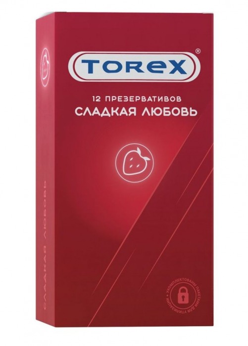 Презервативы Torex  Сладкая любовь  с ароматом клубники - 12 шт. - Torex - купить с доставкой в Симферополе