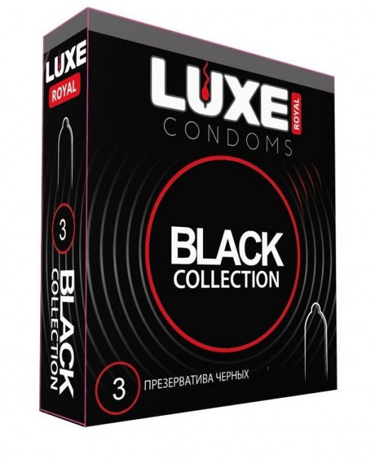 Черные презервативы LUXE Royal Black Collection - 3 шт. - Luxe - купить с доставкой в Симферополе