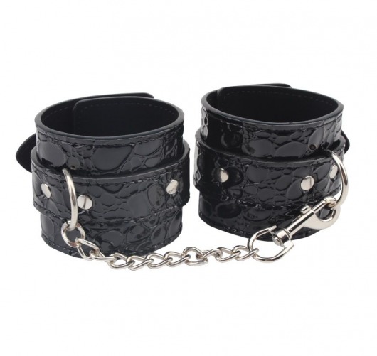 Черные наручники Be good Wrist Cuffs - Chisa - купить с доставкой в Симферополе