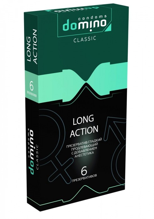 Презервативы с пролонгирующим эффектом DOMINO Classic Long action - 6 шт. - Domino - купить с доставкой в Симферополе