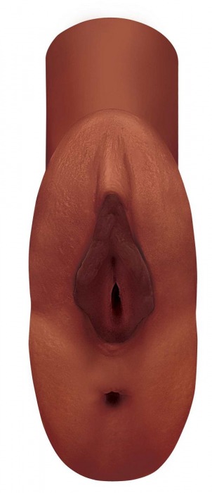 Коричневый мастурбатор Perfect Pussy Double Stroker - Pipedream - в Симферополе купить с доставкой