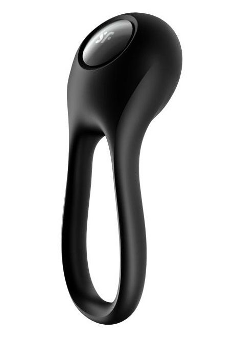 Черное эрекционное виброкольцо Majestic Duo - Satisfyer - в Симферополе купить с доставкой