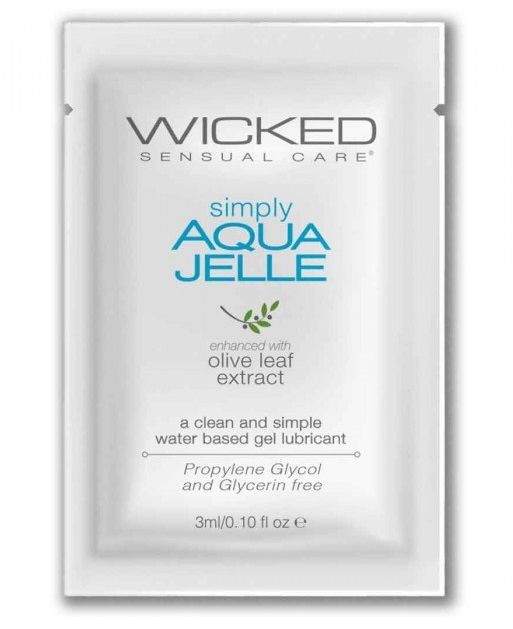 Гель-лубрикант Simply Aqua Jelle - 3 мл. - Wicked - купить с доставкой в Симферополе