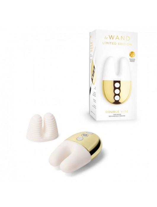 Белый вибратор с ушками Le Wand Double Vibe - Le Wand