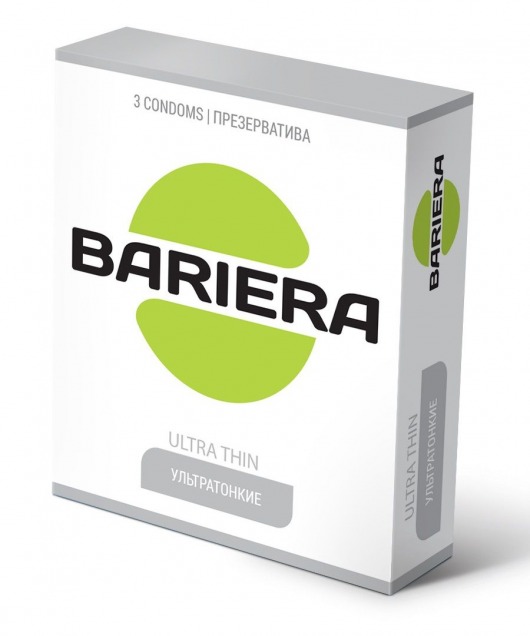 Ультратонкие презервативы Bariera Ultra Thin - 3 шт. - Bariera - купить с доставкой в Симферополе