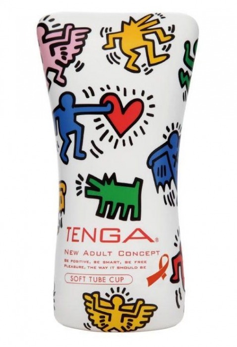 Мастурбатор-туба Keith Haring Soft Tube CUP - Tenga - в Симферополе купить с доставкой