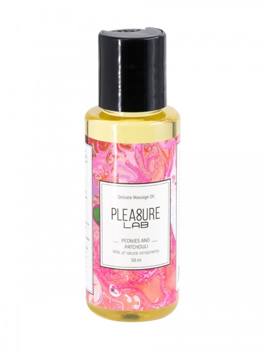 Массажное масло Pleasure Lab Delicate с ароматом пиона и пачули - 50 мл. - Pleasure Lab - купить с доставкой в Симферополе