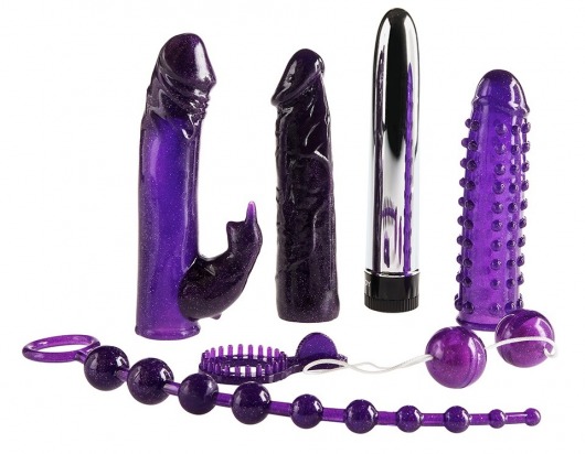 Набор фиолетовых стимуляторов Imperial Rabbit Kit - Toy Joy - купить с доставкой в Симферополе