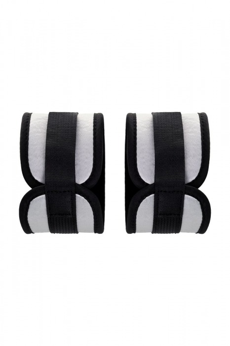 Серебристо-черные наручники Anonymo - ToyFa - купить с доставкой в Симферополе