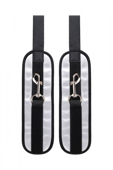 Серебристо-черные наручники Anonymo - ToyFa - купить с доставкой в Симферополе