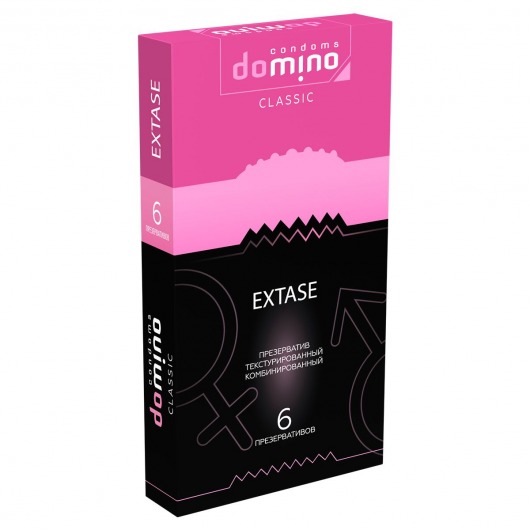 Презервативы с точками и рёбрышками DOMINO Classic Extase - 6 шт. - Domino - купить с доставкой в Симферополе