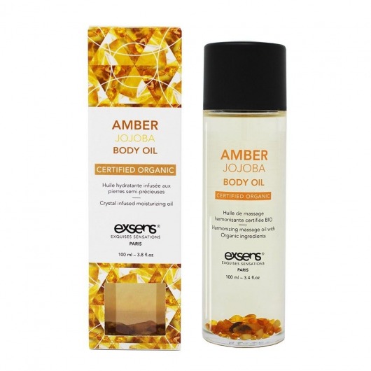 Органическое массажное масло AMBER JOJOBA - 100 мл. - Exsens - купить с доставкой в Симферополе