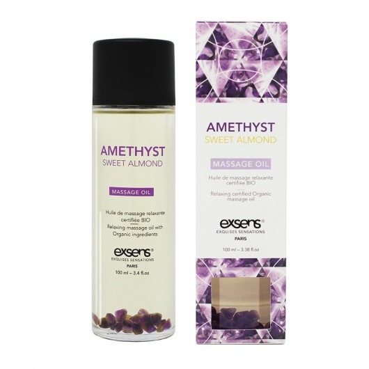 Органическое массажное масло AMETHYST SWEET ALMOND - 100 мл. - Exsens - купить с доставкой в Симферополе