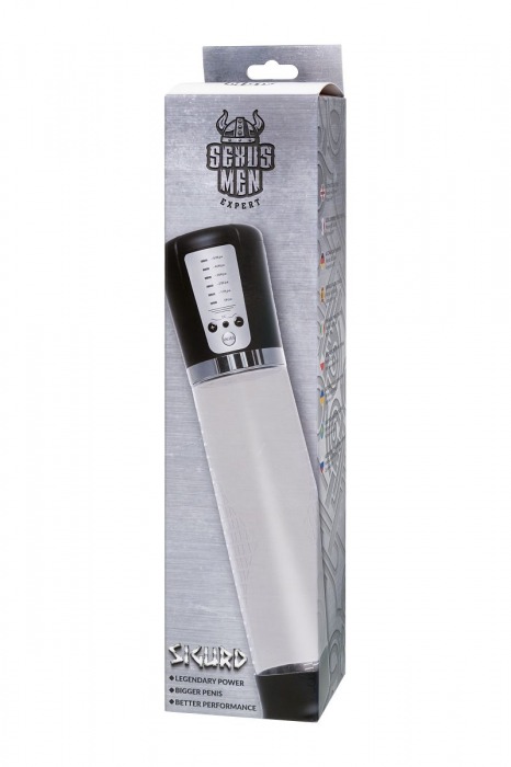 Прозрачная автоматическая помпа для пениса Sigurd - Sexus - в Симферополе купить с доставкой