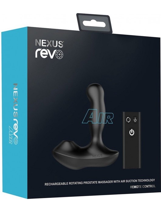 Черный вибратор-ротатор для стимуляции простаты Nexus Revo Air - Nexus Range - в Симферополе купить с доставкой