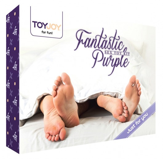 Эротический набор FANTASTIC PURPLE SEX TOY KIT - Toy Joy - купить с доставкой в Симферополе