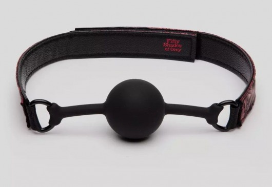 Кляп-шар на двусторонних ремешках Reversible Silicone Ball Gag - Fifty Shades of Grey - купить с доставкой в Симферополе