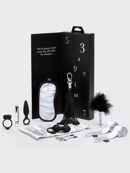 Эротический набор Pleasure Overload 10 Days of Play Gift Set - Fifty Shades of Grey - купить с доставкой в Симферополе