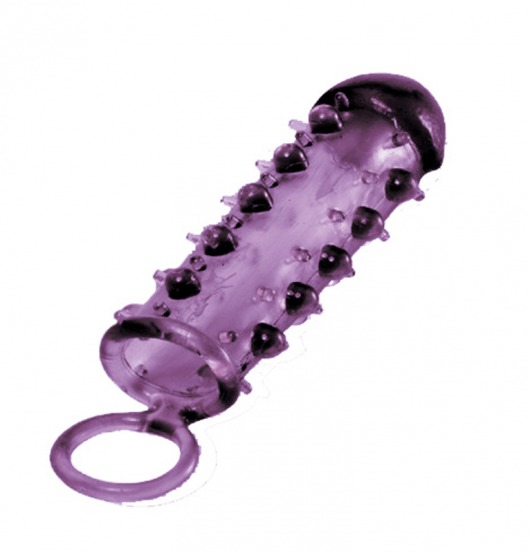 Закрытая фиолетовая насадка с пупырышками SAMURAI PENIS SLEEVE PURPLE - 14,5 см. - NMC - в Симферополе купить с доставкой