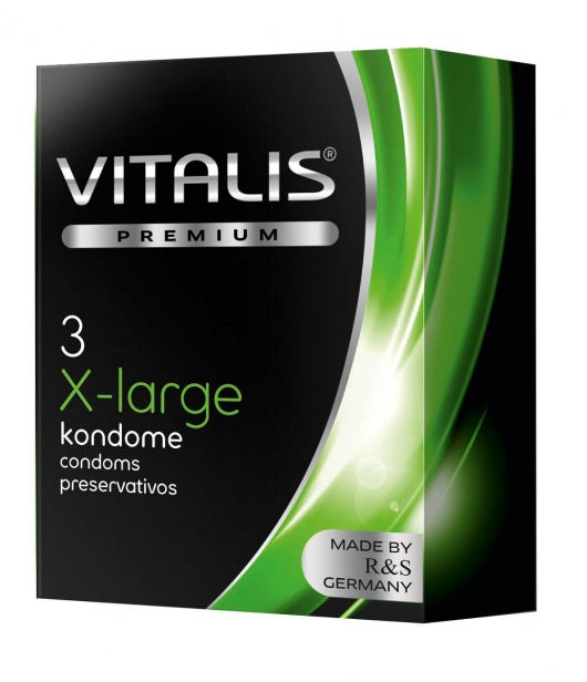 Презервативы увеличенного размера VITALIS PREMIUM x-large - 3 шт. - Vitalis - купить с доставкой в Симферополе