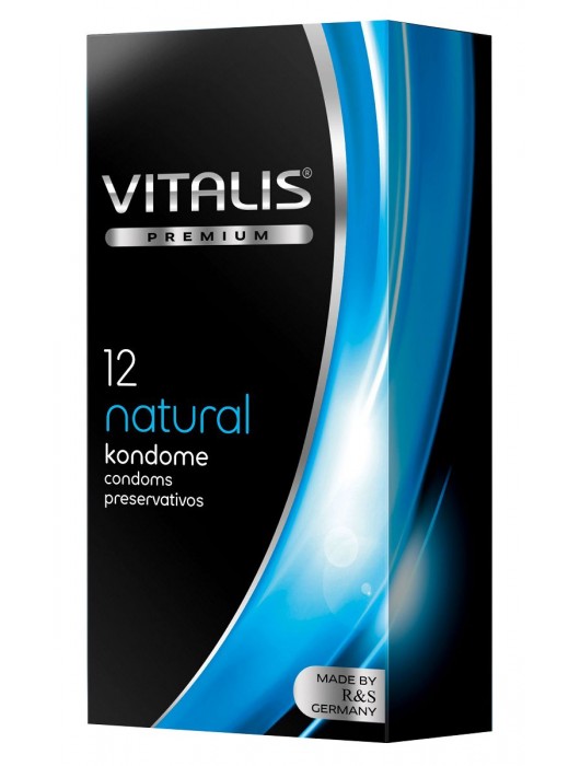 Классические презервативы VITALIS PREMIUM natural - 12 шт. - Vitalis - купить с доставкой в Симферополе