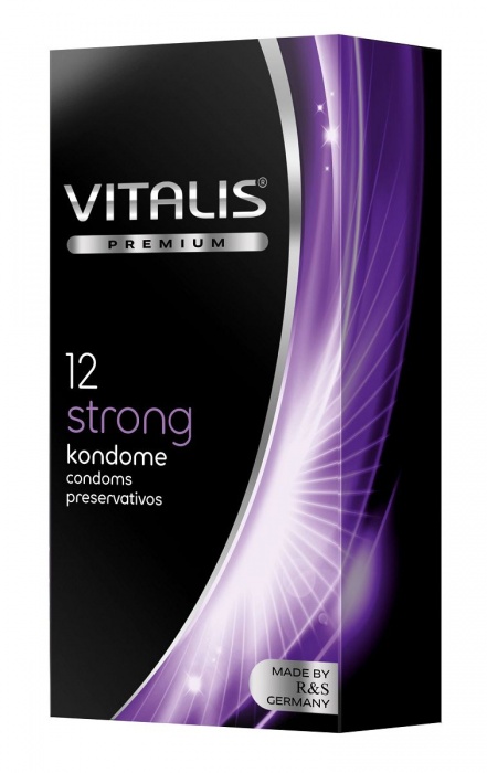 Презервативы с утолщённой стенкой VITALIS PREMIUM strong - 12 шт. - Vitalis - купить с доставкой в Симферополе