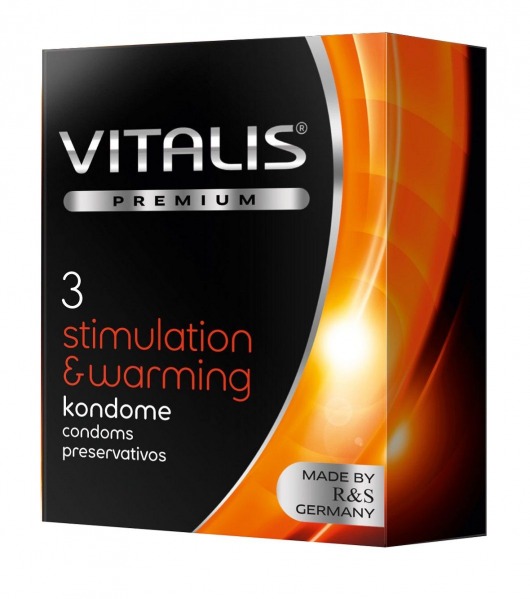 Презервативы VITALIS PREMIUM stimulation   warming с согревающим эффектом - 3 шт. - Vitalis - купить с доставкой в Симферополе