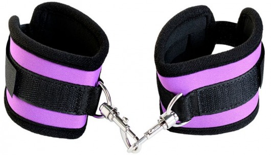Наручники из неопрена фиолетового цвета - ToyFa - купить с доставкой в Симферополе