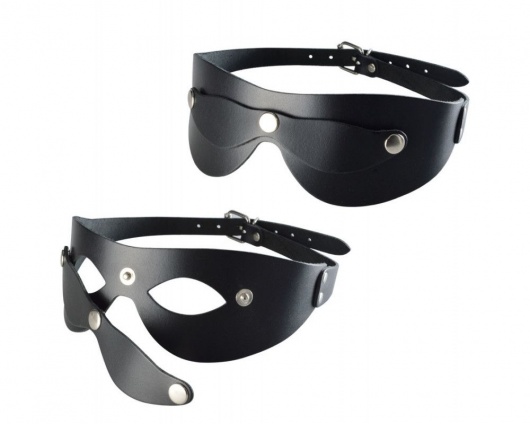 Черная кожаная маска  Новичок - Sitabella - купить с доставкой в Симферополе