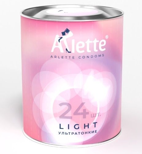 Ультратонкие презервативы Arlette Light - 24 шт. - Arlette - купить с доставкой в Симферополе