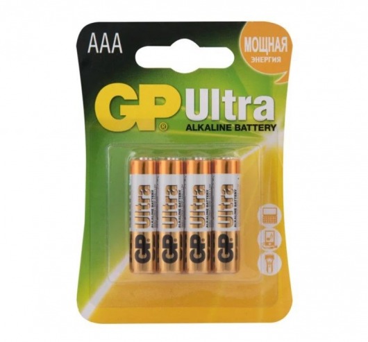 Батарейки алкалиновые GP Ultra Alkaline 24А AАA/LR03 - 4 шт. - Элементы питания - купить с доставкой в Симферополе