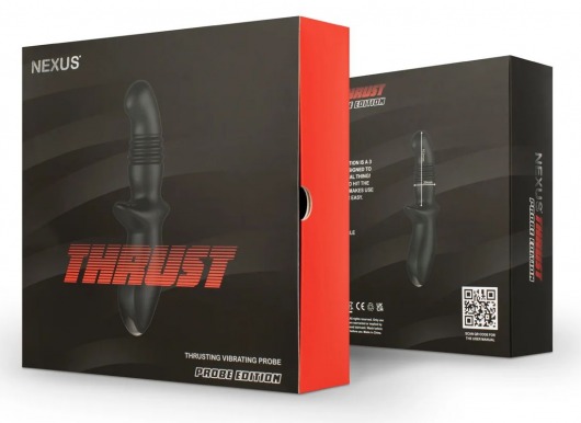 Черный вибромассажер простаты Nexus Thrust с возвратно-поступательными движениями - Nexus Range - в Симферополе купить с доставкой
