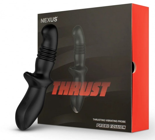 Черный вибромассажер простаты Nexus Thrust с возвратно-поступательными движениями - Nexus Range - в Симферополе купить с доставкой