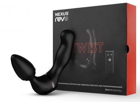 Черный гибридный вибромассажер Nexus Revo Twist - Nexus Range - в Симферополе купить с доставкой