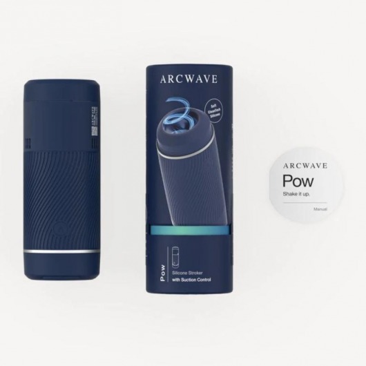 Синий мастурбатор с контролем всасывания Arcwave Pow Stroker - Arcwave - в Симферополе купить с доставкой