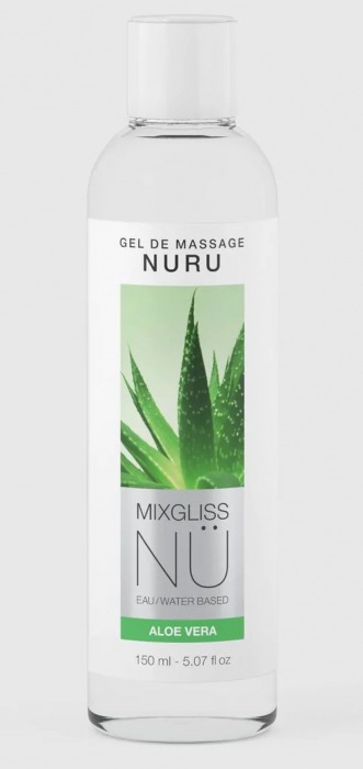 Массажный гель на водной основе Mixgliss NU Aloe Vera - 150 мл. - Strap-on-me - купить с доставкой в Симферополе