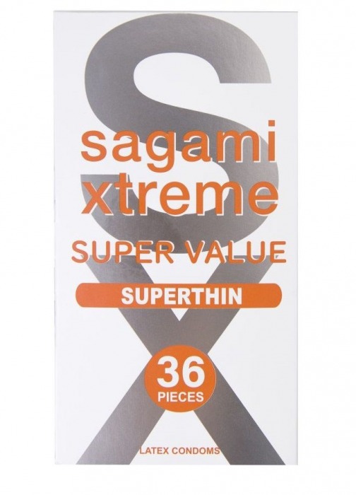 Ультратонкие презервативы Sagami Xtreme Superthin - 36 шт. - Sagami - купить с доставкой в Симферополе