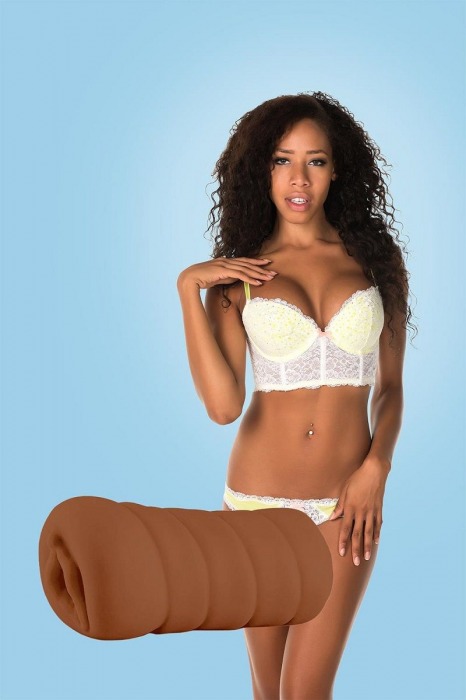 Коричневый мастурбатор-вагина BRIANNA - Dream Toys - в Симферополе купить с доставкой