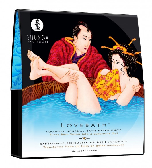 Соль для ванны Lovebath Ocean temptation, превращающая воду в гель - 650 гр. - Shunga - купить с доставкой в Симферополе